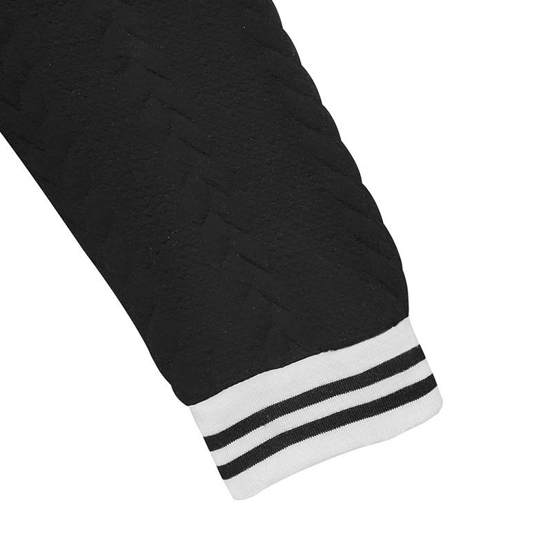 Men's Clothing autumn and winter men's baseball jacket knitted heavy jacquard solid color stand up collar casual drop shoulder button jacket men_voghion.com