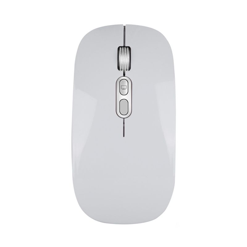 Mouse ottico muto ricaricabile a doppia modalità wireless compatibile con Bluetooth Xinweiqing per PC portatile_voghion.com