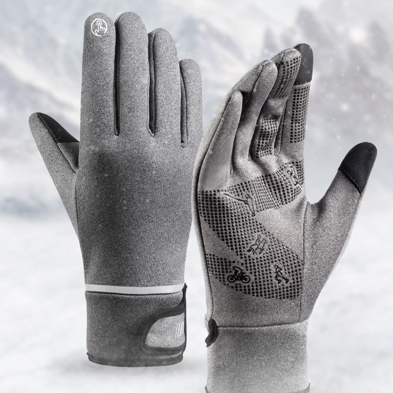 Hierscht a Wanter Outdoor Reiden waarm Männer Handschuesch winddicht waasserdicht Touchscreen plus Samt Wanter Ski rutschlos_voghion.com