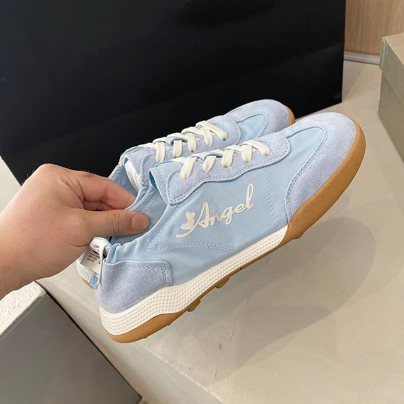 Ballet Lithe-serien ~ mjuk sula i äkta läder med runda huvuden Nya sportskor Forrest Gump för dam, höst_voghion.com