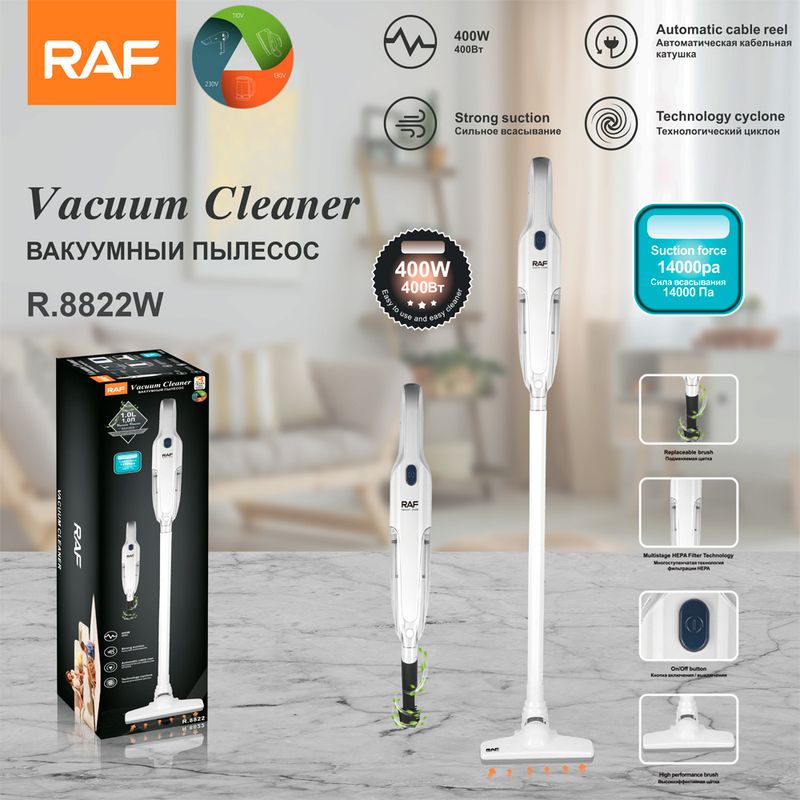 Aspirapolvere con cavo standard UE RAF, portatile ad alta potenza per casa e auto, tutto in uno, potente aspirazione_voghion.com
