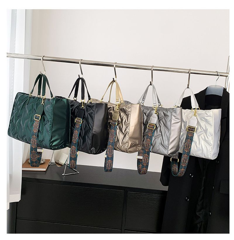 Große Freizeittasche für Damen. Neue trendige Baumwoll-Bekleidungstasche, große Einzelschultertasche, modische_voghion.com