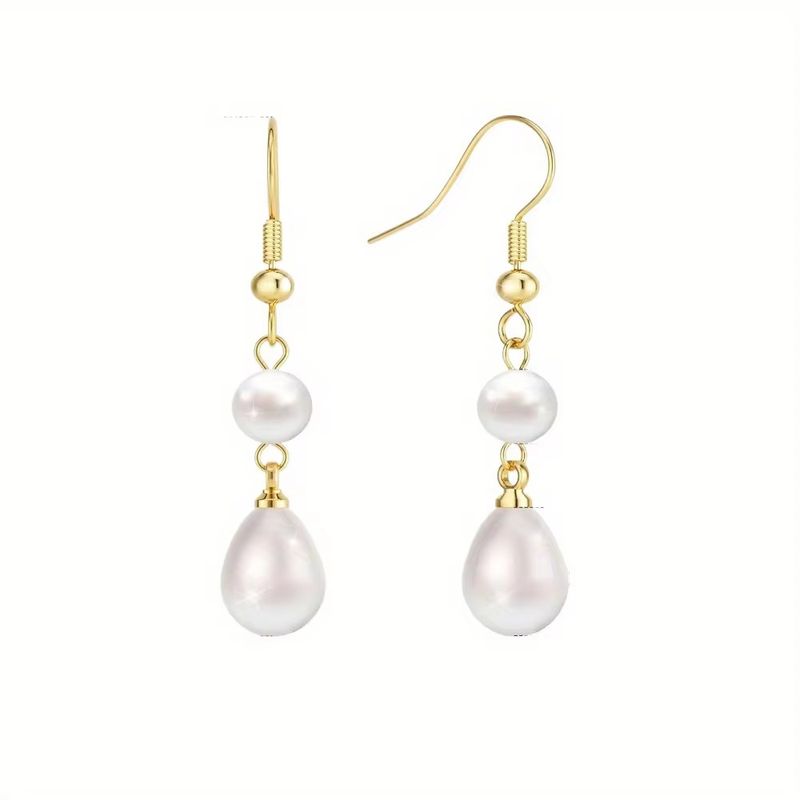 Earrings Pearl Earrings, Long Style, Ear Hooks, High End, Simple And Fashionable, Tassel Earrings_voghion.com