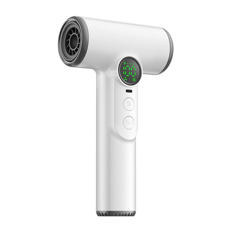 Asciugacapelli wireless ricaricabile tramite USB, portatile, ad asciugatura rapida, resistente al vento, per viaggi, campeggio, dormitorio per studenti, senza bisogno di spina._voghion.com