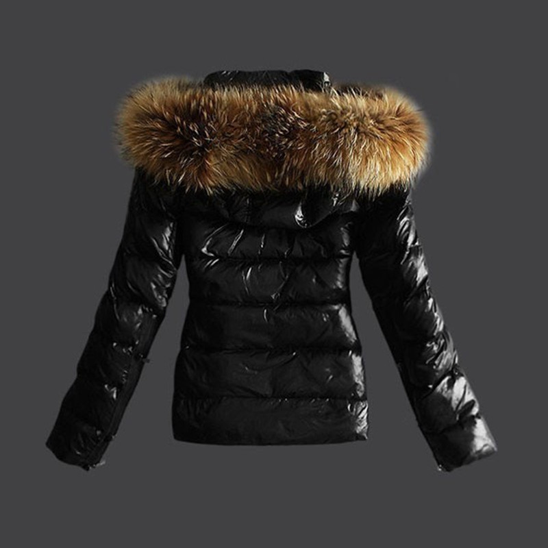 Women's Hooded Jacket Fur Zip Cotton Jacket_voghion.com
