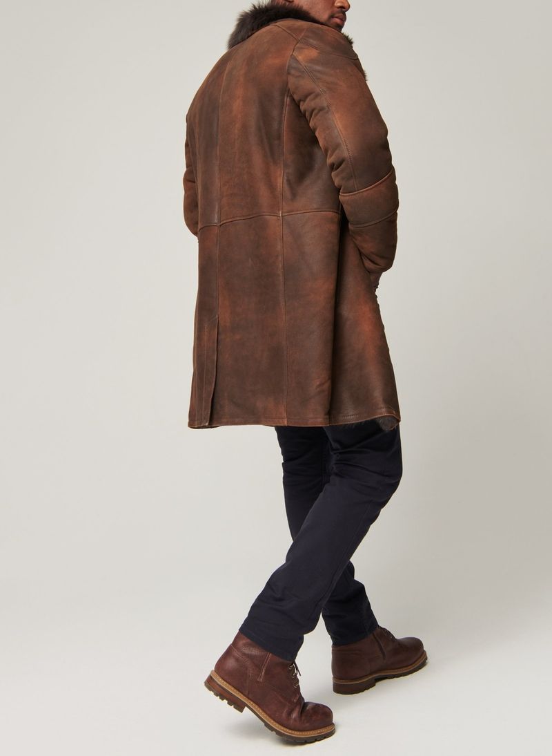 Pulse Pulse Italian Men Tuscan Long Wool Fur Winter Coat_voghion.com