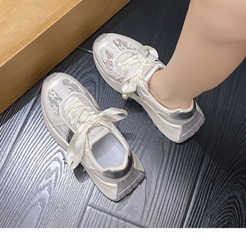 Women's Shoes Raise Breathable Thick Sole Casual Color Matching Travel Shoes_voghion.com
