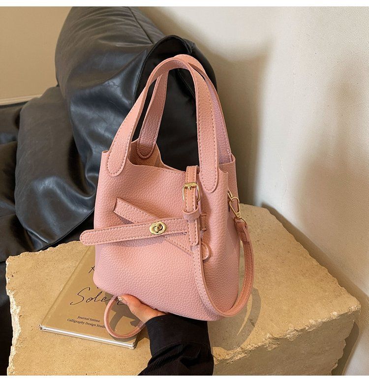 Fashionable minimalist basket work and commuting, Korean version versatile handbag with niche design, crossbody bag for_voghion.com