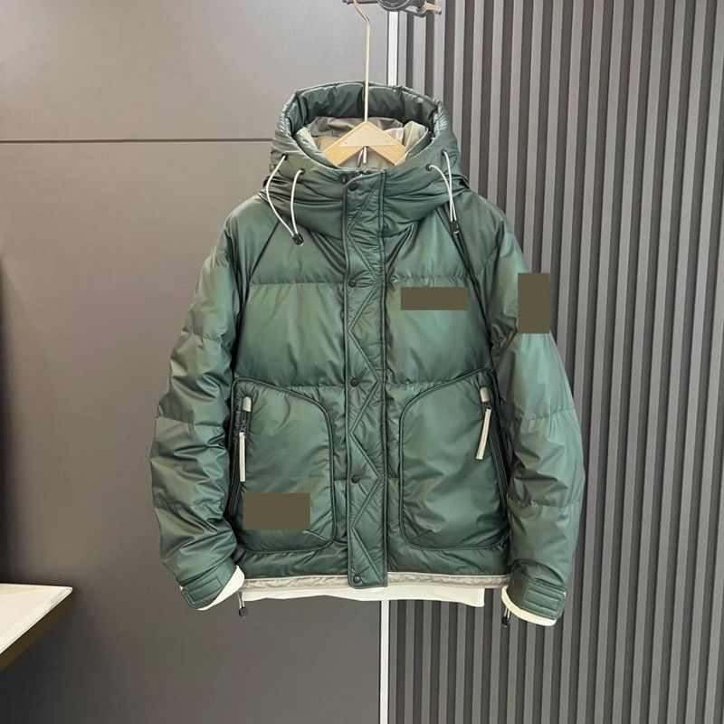 Giacca invernale ispessita ed elegante, modello 2025, con tomaia in pelle PU di alta qualità, in piumino d'anatra bianco per esterni_voghion.com