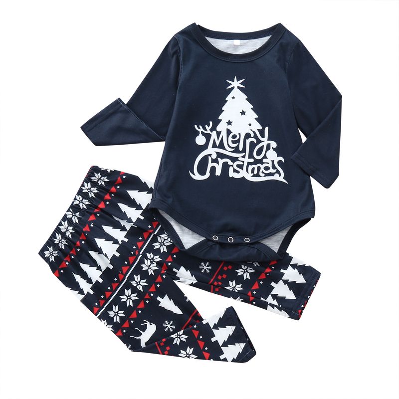 Herbst/Winter Weihnachten Neue Stil Eltern Kind Home Set Pyjamas Auf Lager_voghion.com