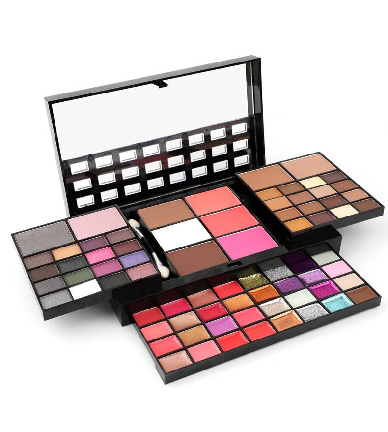 74 color makeup set Lip gloss blush eyeshadow highlight set makeup set_voghion.com