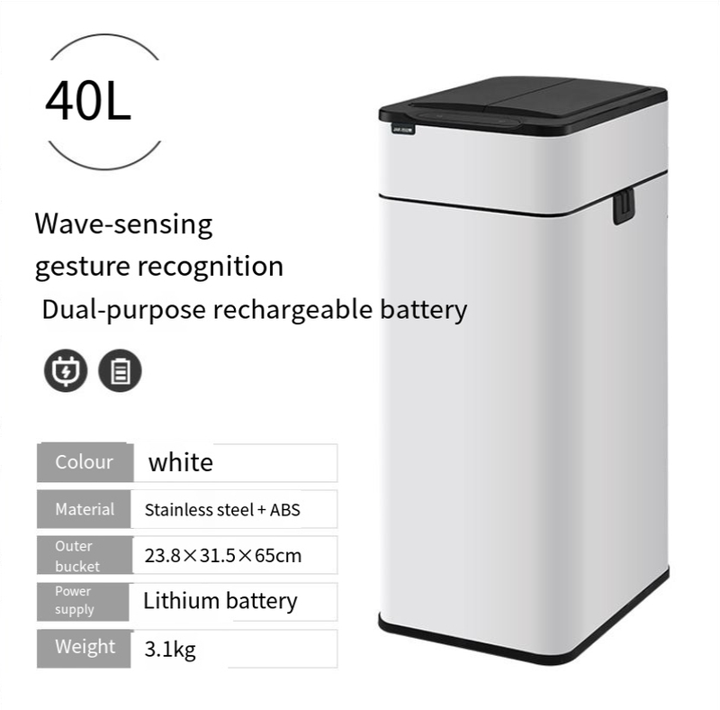 Haushalt Liicht Luxus Smart Induktioun Dreckskëscht Kichen Wunnzëmmer Schlofkummer Grouss Kapazitéit Deodorant Kreativ Smart Dreckskëscht_voghion.com