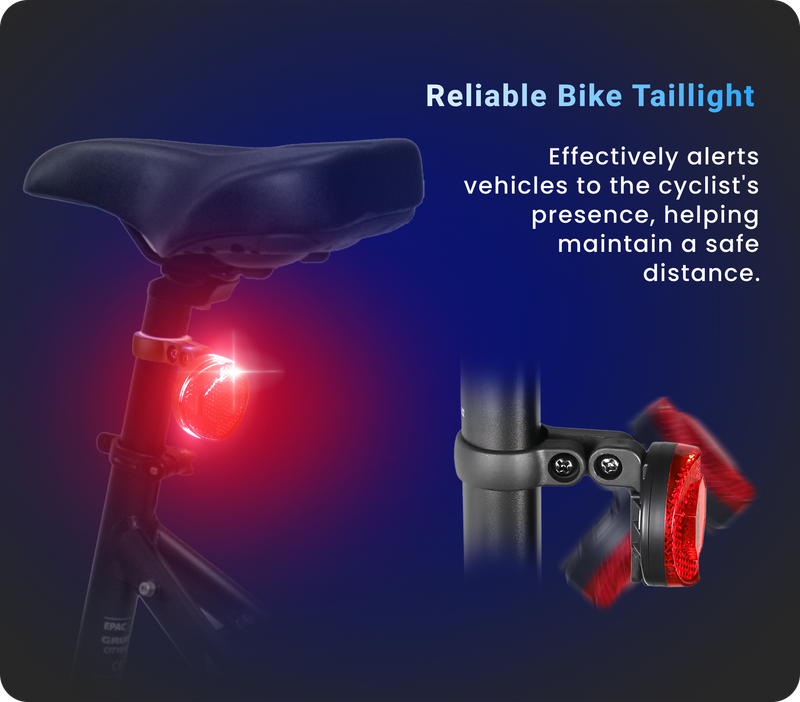GRUNDIG Reflector Findmy Tracker, feu arrière de vélo – Pour iPhone_voghion.com