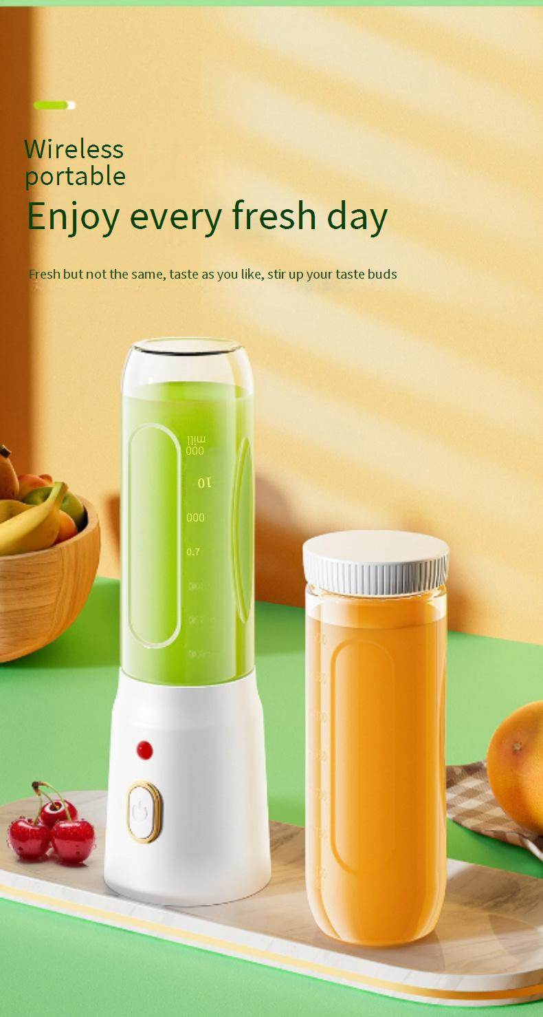 Portable USB Rechargeable Mini Blender For Juicing, Smoothies, And Ice Crushing – 500ml Travel-Friendly Blender Cup With Powerful 5-Blade System_voghion.com