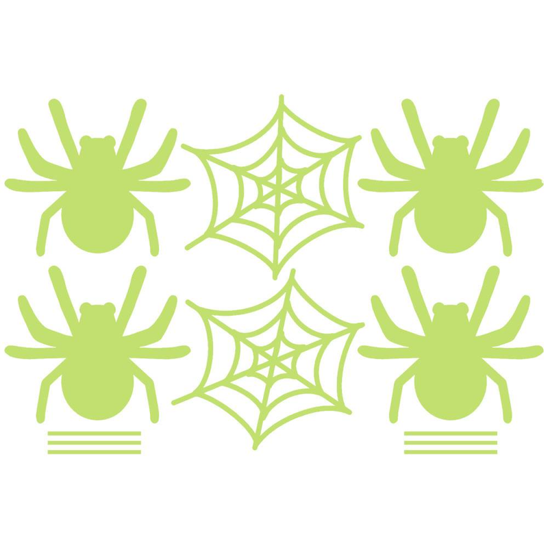 Adesivi murali di Halloween che si illuminano al buio - Adesivi a forma di ragno spettrale per soggiorno e camera da letto, decorazioni murali in PVC autoadesive per feste_voghion.com