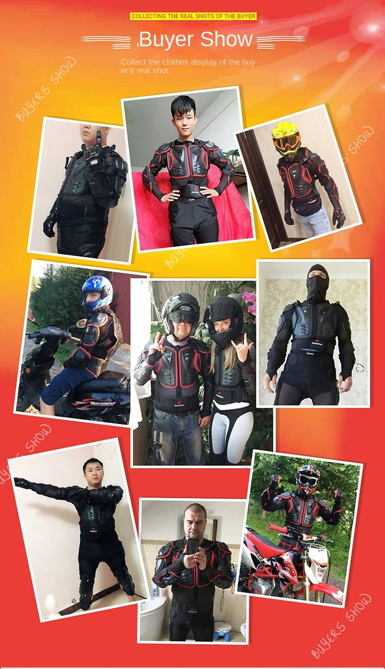 NOKO-Motorcycle Protective Armor, Off-road Riding Anti-fall Leggings, Elbow Pads, And Chest Guards._voghion.com