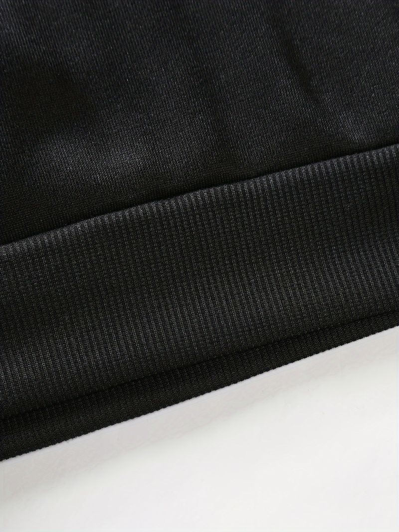 Herren-Kapuzenpullover mit Kreuzmuster und Reißverschluss für Herbst und Winter – Lässiger Streetwear-Pullover mit Seitentaschen (Schwarz, S–XXL)_voghion.com