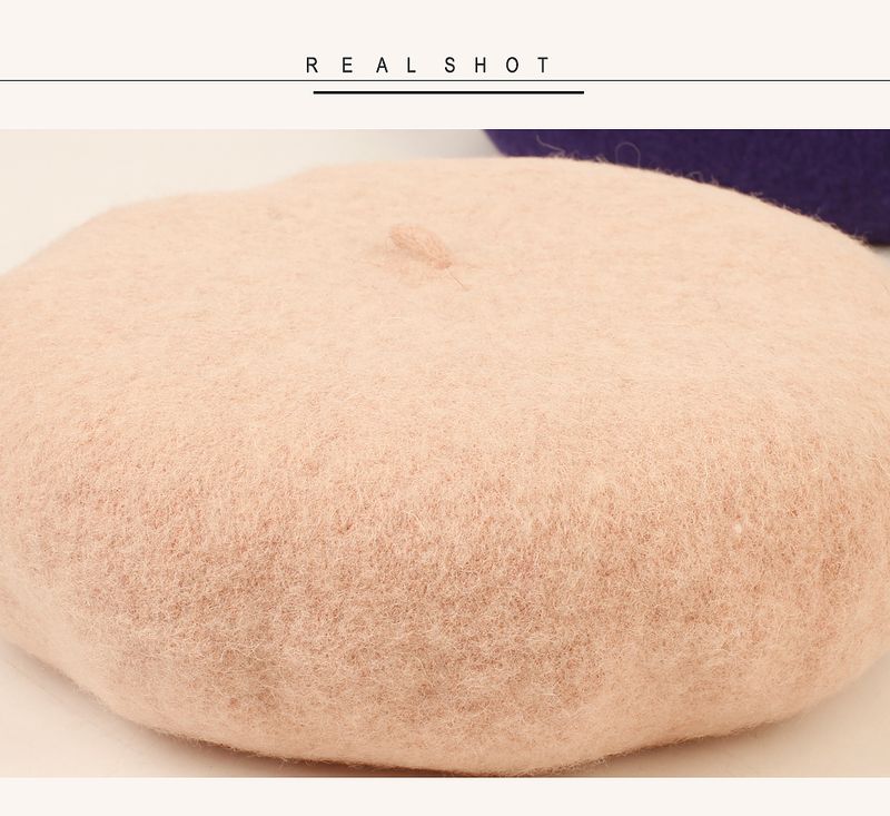 New Arrivals Geebro Women Fashion Wool Berets Hats Solid Color Beret Female Bonnet Autumn Winter All Matched Warm Walking Caps_voghion.com