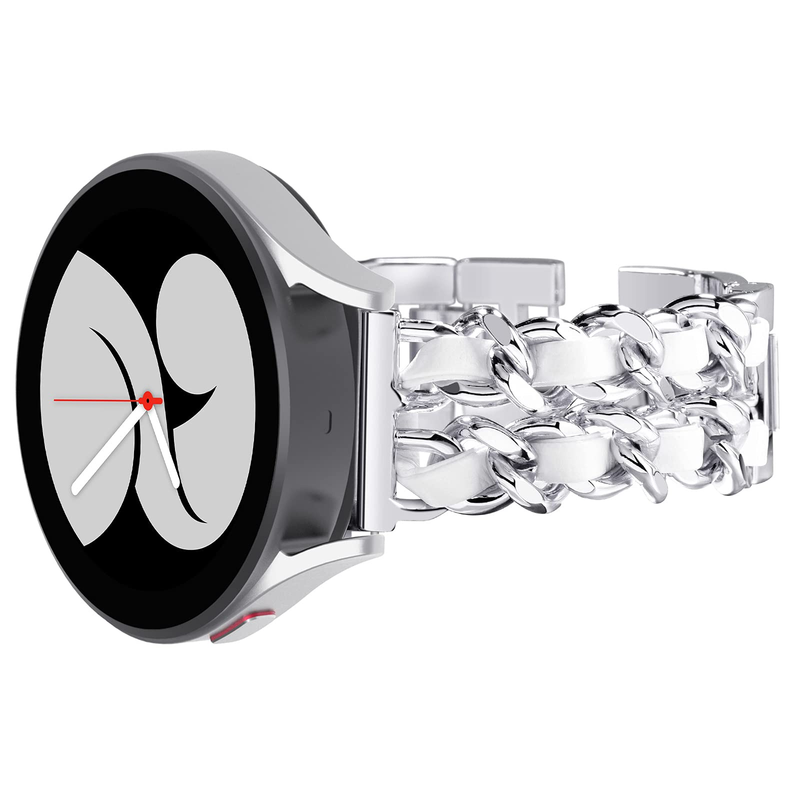 20 mm pašček za Samsung Galaxy Watch 5 4 40 mm 44 mm 42/46 mm active 2 Gear S3 Verižna zapestnica iz nerjavečega jekla Huawei GT2/3_voghion.com