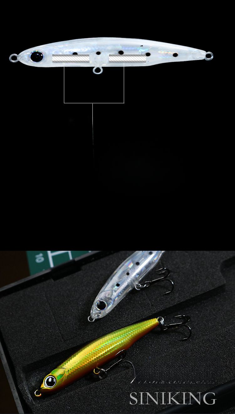 Kleine zilvervis zinkende potlood micro alle zwemlagen 8g 13g lange werp kunstaas vissen hard aas voor_voghion.com