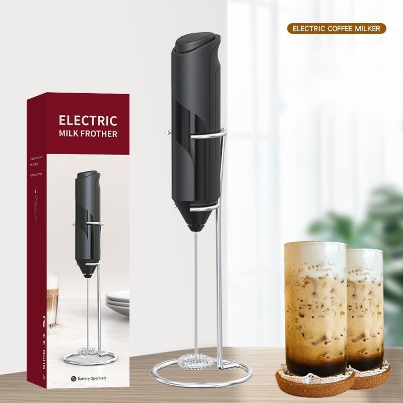Draadloze handmatige melkmixer van roestvrij staal, koffieopschuimer, eierroomcake, handmixer_voghion.com