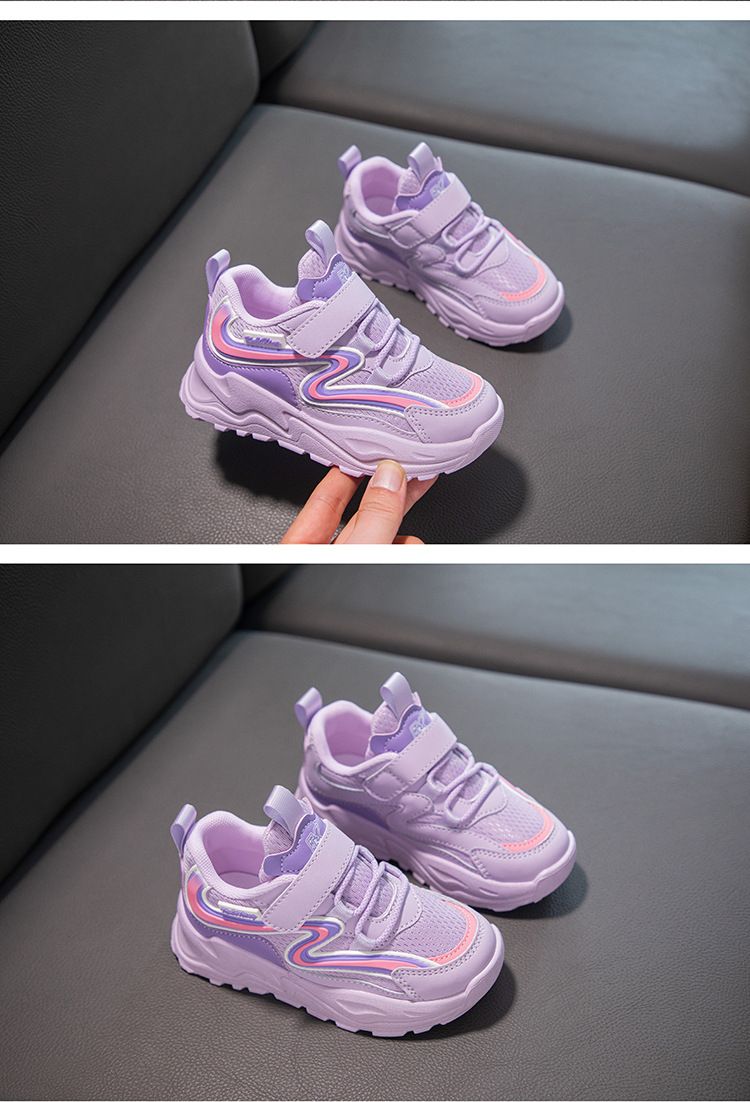 Boys And Girls Sports Shoes 2024 Spring Soft Sole Lightweight Non Slip Medium And Large Children's Versatile Comfortable Casual Shoes Breathable_voghion.com