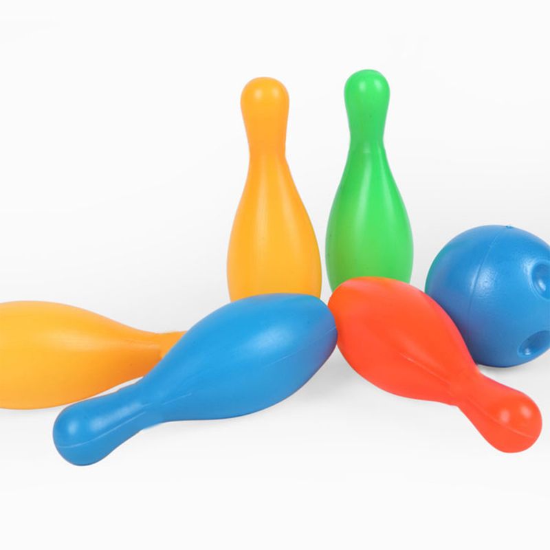 Jinleiou 1 Set Children Bowling Smooth Edge Games Mini Bowling Toys Fun Sports For Home_voghion.com
