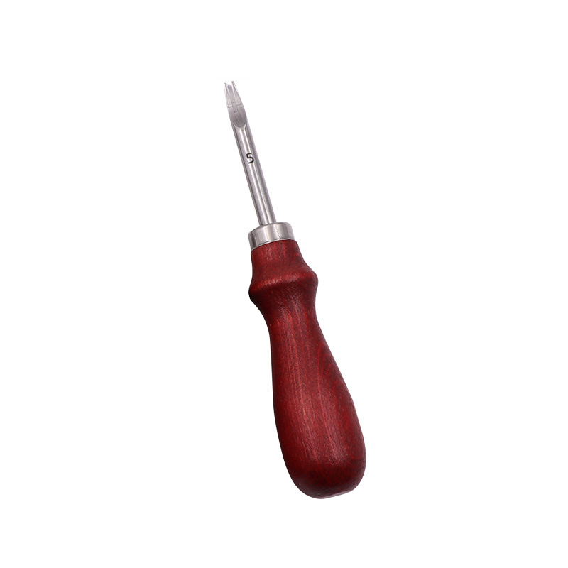 1 Adet Deri Giyotin Kırmızı Kolu Giyotin Pah Diy Deri Aletler Profesyonel Giyotin_voghion.com