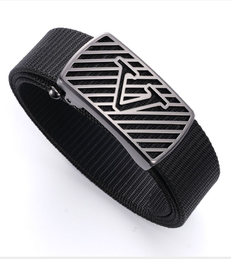 Vīriešu neilona austa automātiskā sprādze, āra taktiskā jostas biksēm, vīriešu_voghion.com