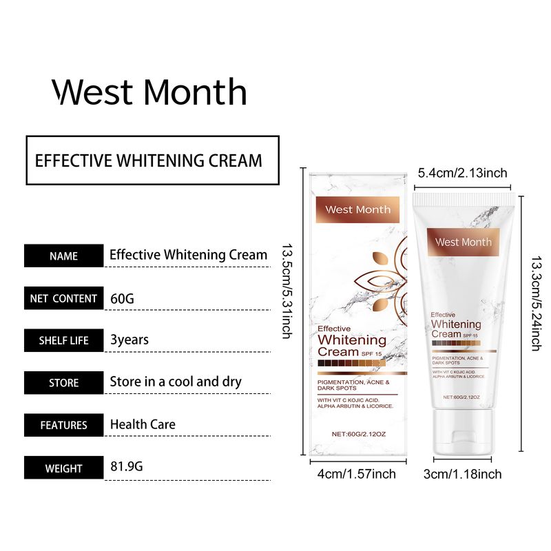 West&Month Body Moisturizing And Brightening Cream, Moisturizing And Brightening Skin, Refreshing And Non-Sticky Body Lotion_voghion.com