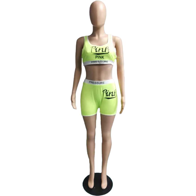 Women's Clothing Independent Station Fashion Casual Sexy Letter Print Swimsuit Two-piece Set_voghion.com
