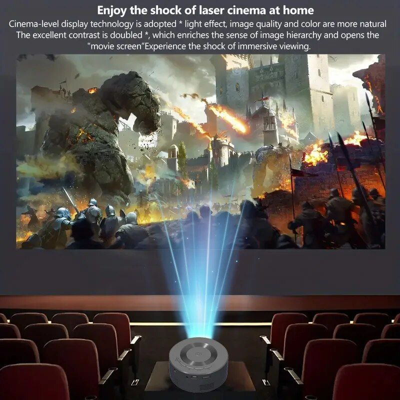 YT200 LED Mobile Video Mini Media Player Kids Gift Cinema Wired Same Screen Home Theater Projector_voghion.com
