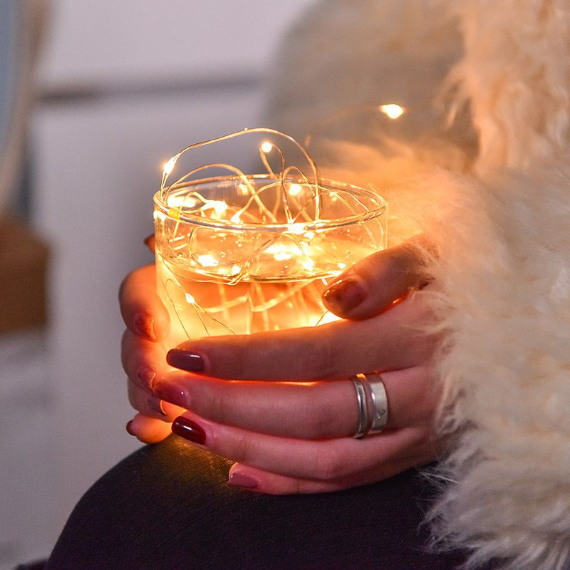 LED Fairy Lights - 30 LED Copper Wire String Lights For Wedding, Christmas, Gift Box Decoration (Warm White/Colorful,_voghion.com