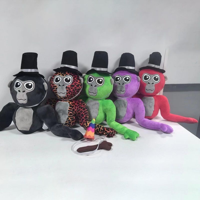 Nouveau 25cm Gorilla Tag Monke Anime Peluche Peluche Animaux en Peluche Doux Peluche Enfants Cadeaux Poupée Anniversaire_voghion.com