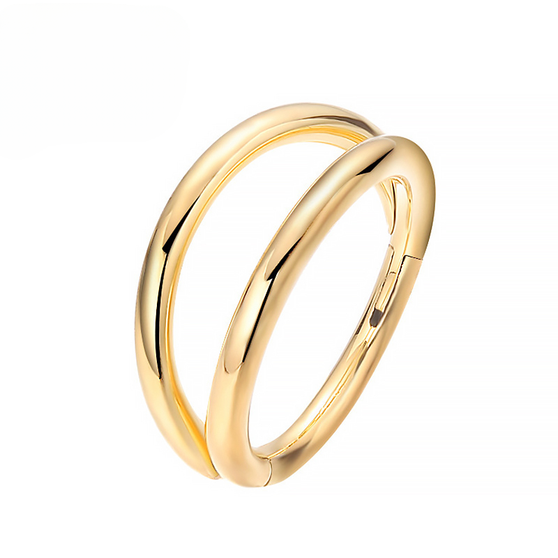 F136 Anello al naso in titanio Piercing al trago Cartilagine Segmento incernierato Daith Elica 16G Orecchio Spirale Setto Labret Gioielli per il corpo all'ingrosso_voghion.com