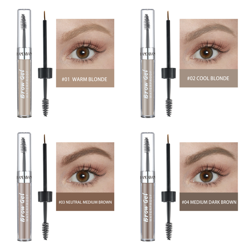 Crème colorante pour sourcils 8 couleurs - Waterproof et longue tenue, couleur 3D naturelle, formule résistante à la décoloration_voghion.com