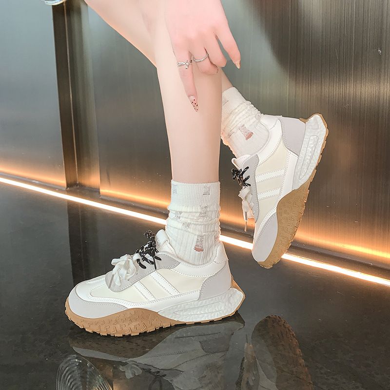 Doppi lacci, scarpe da ginnastica tedesche, donne sportive, nuovo articolo autunno 2024, suola morbida casual, versatile e spessa di alta qualità,_voghion.com