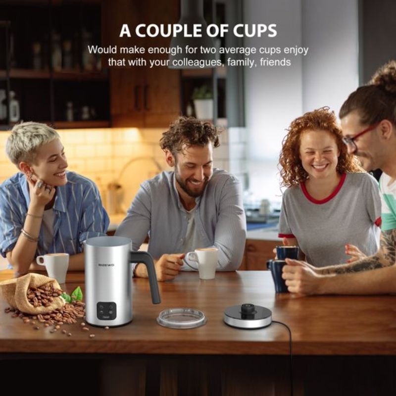 Warmer Milk Screen Steamer 4 Stainless BIZEWO Steamer For Touch Latt IN Steel Automatic Milk Coffee Electric And 1 Frother With_voghion.com