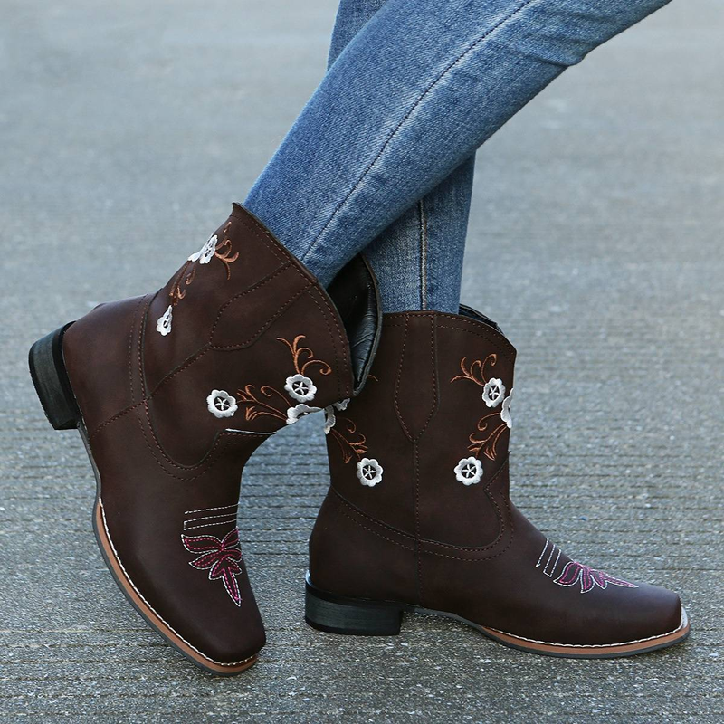 Women's Shoes Spot Goods For Delivery On The Same Day Large Size Embroidered Pointed_voghion.com