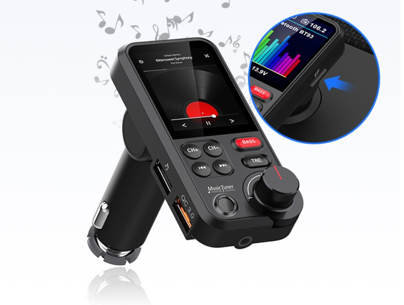 BT93 Auto MP3-speler USB-stick Lossless HIFI Hoge en lage frequentie-equalizer Muziek Auto Bluetooth FM-zender_voghion.com