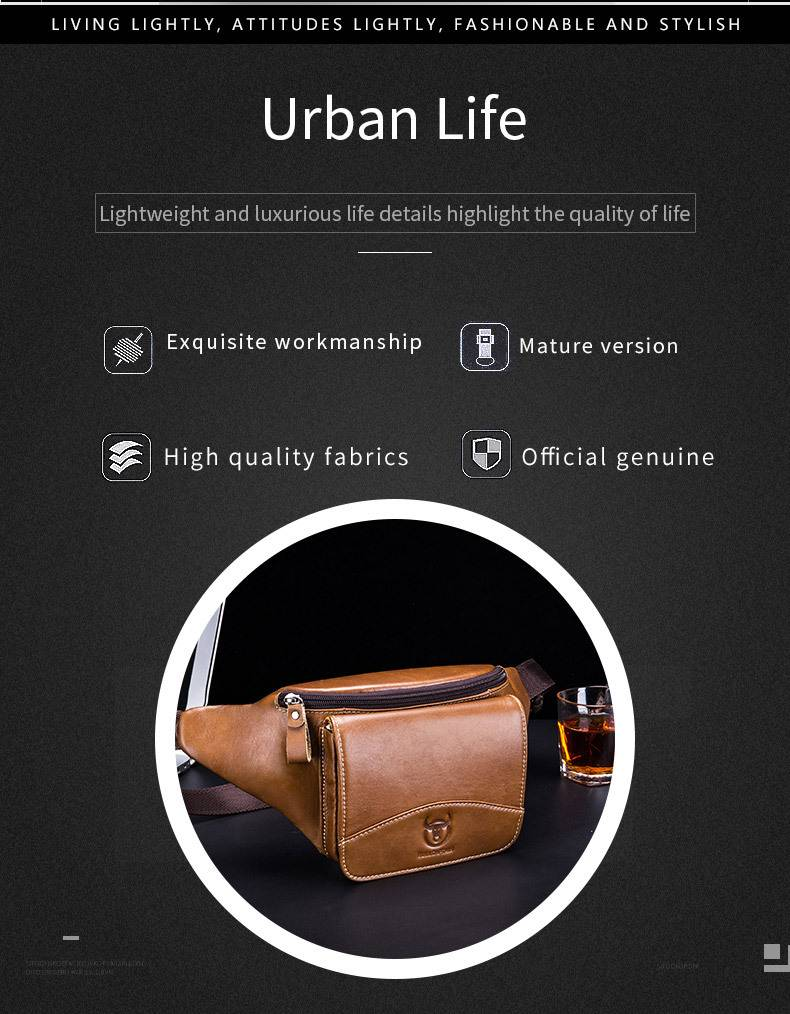 Borsa da cintura in vera pelle per uomo, in pelle bovina, casual, retrò, grande capacità, multifunzionale, portafoglio_voghion.com