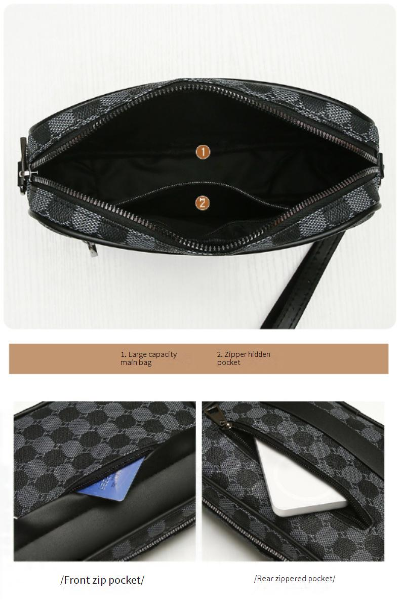 Bolsa transversal casual masculina - Mochila pequena e estilosa (leve, resistente à água, perfeita para uso diário e ao ar livre)_voghion.com