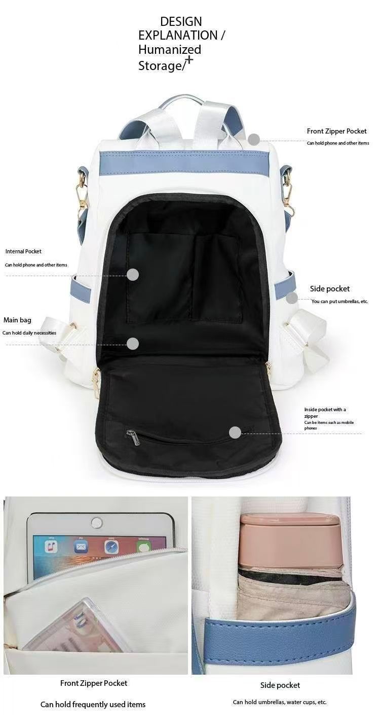 Backpack Style Style Men Women Backpacks School Bag Back Pack Bag Multiple Pockets Large Capacity Bag Designer Backpack_voghion.com