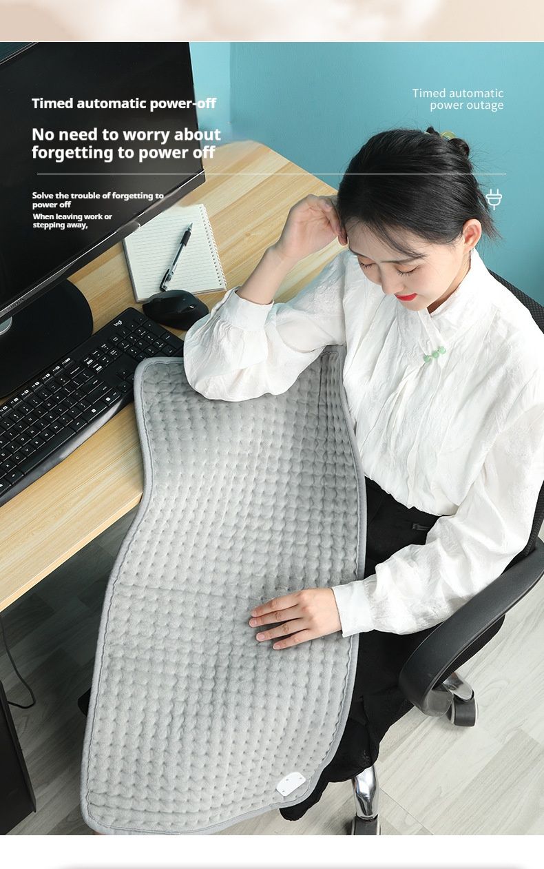 Heating Pad – 6-Temperature Electric Blanket With 4 Timer Settings, 30"x60" Soft Crystal Fleece Therapy Mat For Back/Neck Pain Relief (110V, 75W)_voghion.com