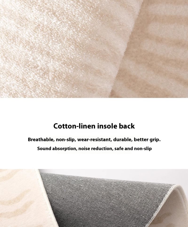 Tappeto moderno geometrico in finta lana – Tappeto in morbido poliestere per soggiorno e camera da letto (strisce, stelle, pois marocchini)_voghion.com