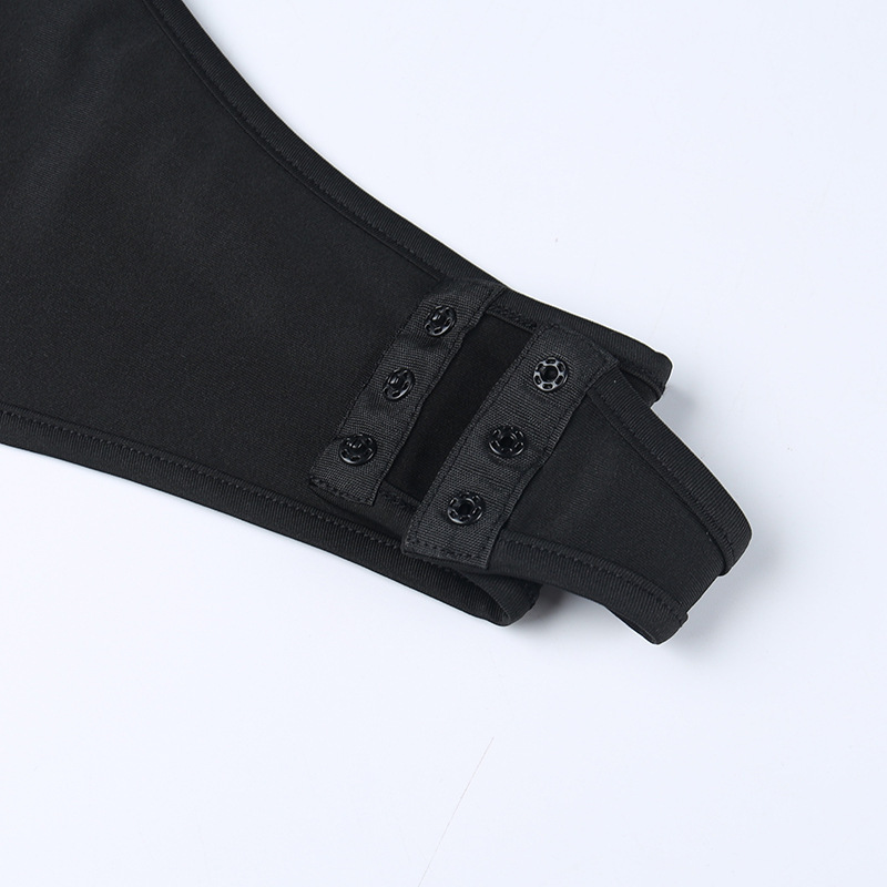 Combinaisons à manches longues en fourrure pour femmes, asymétrique épaule dénudée, hauts à manches longues pour filles, femmes_voghion.com