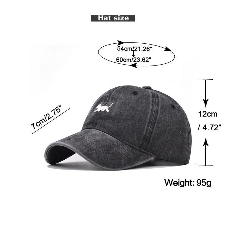Cotton Washed Old Puppy Baseball For Men And Women Outdoor Four Season Duck Tongue Cap_voghion.com