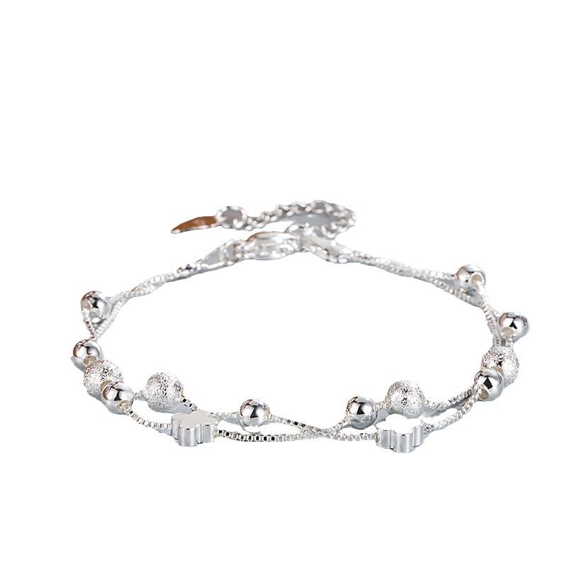 Neu Sacked Doppel-schicht Sand Perle Clover Bracele Weibliche Nische, Einfache Birhday Gif Für Freundin, Exquisie Und_voghion.com