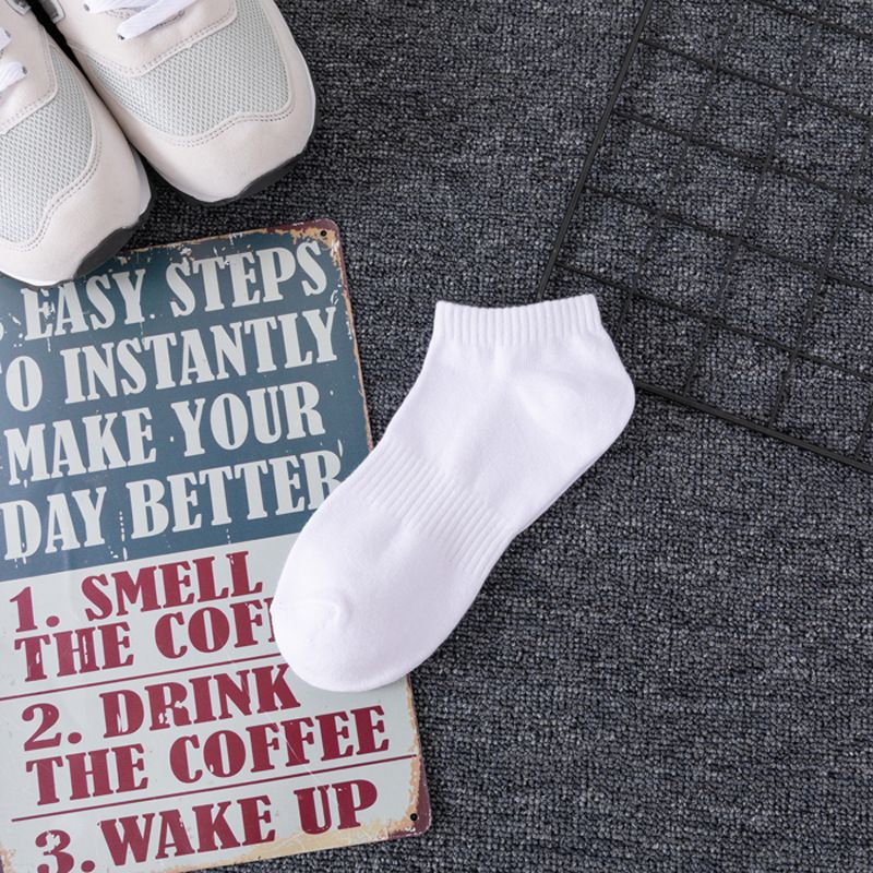 2025d Spring Summer Mid-Calf Men's Pure Cotton Deodorant Sweat-Absorbing Sports Short Thin Breathable Mesh Low-Cut Boat Socks_voghion.com