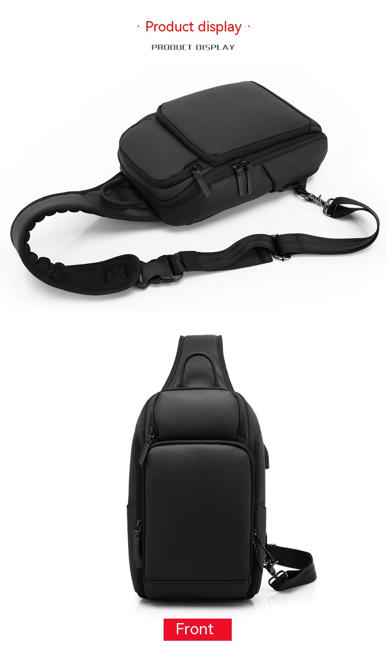 Τσάντα στήθους, ανδρική πολυλειτουργική επιχείρηση, αθλητικά, ταξίδια, χιαστί τσάντα με έναν ώμο_voghion.com